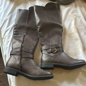 Chocolate brown riding boots